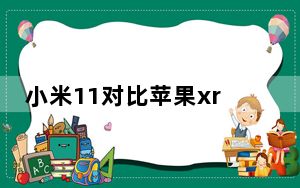 小米11对比苹果xr_苹果xr是苹果11吗