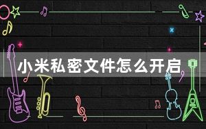 小米私密文件怎么开启_小米私密文件下拉不出现