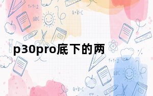 p30pro底下的两个小孔哪个是卡槽_华为p30pro卡槽旁边的小孔是干嘛的