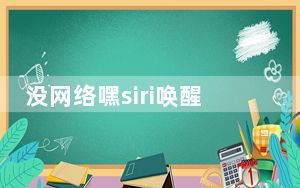 没网络嘿siri唤醒无法录入声音_siri无法语音唤醒