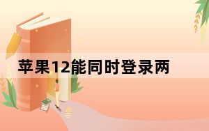 苹果12能同时登录两个微信吗_苹果11可以同时使用两个微信吗