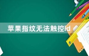 苹果指纹无法触控id返回键_苹果指纹无法触控id