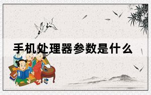 手机处理器参数是什么意思_手机处理器是什么意思