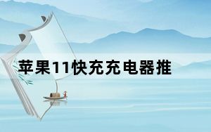 苹果11快充充电器推荐_苹果11有快充功能吗