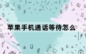 苹果手机通话等待怎么设置_通话等待在哪里设置