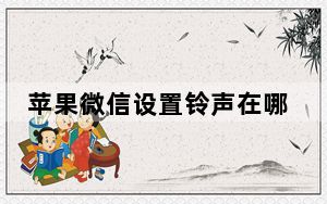 苹果微信设置铃声在哪设置_苹果手机的微信铃声怎么设置在哪里