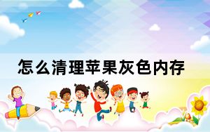 怎么清理苹果灰色内存_苹果灰色内存能删除吗