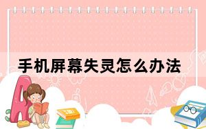 手机屏幕失灵怎么办法恢复_手机屏幕失灵怎么办