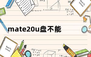 mate20u盘不能读取_华为mate20能读取u盘吗