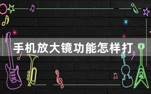 手机放大镜功能怎样打开_手机的放大镜怎么打开