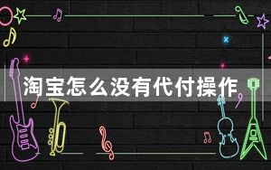 淘宝怎么没有代付操作_淘宝没有代付怎么设置