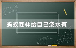 蚂蚁森林给自己浇水有什么意义_蚂蚁森林互相浇水的意义