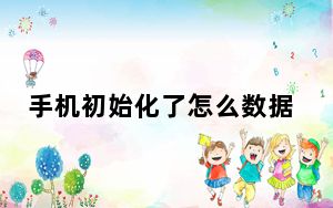 手机初始化了怎么数据也没有了_手机初始化后是不是什么都没有了