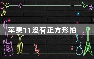 苹果11没有正方形拍照格式吗_苹果11没有正方形拍照吗