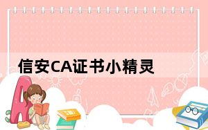 信安CA证书小精灵 V2.3.1 官方版_信安CA证书小精灵 V2.3.1 官方版免费下载