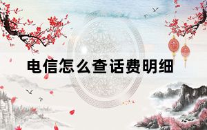 电信怎么查话费明细_电信怎么查话费