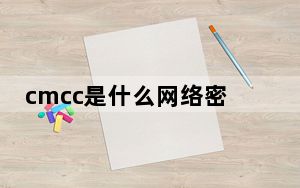 cmcc是什么网络密码_cmcc是什么