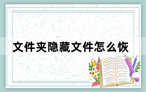 文件夹隐藏文件怎么恢复_文件夹隐藏