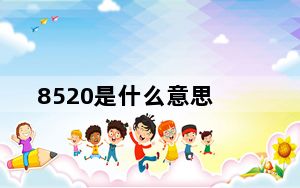 8520是什么意思_8520