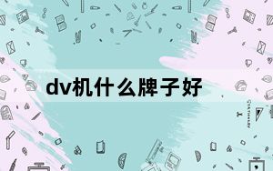 dv机什么牌子好_dv机什么牌子好