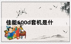 佳能600d套机是什么意思_佳能600d套机