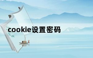 cookie设置密码_cookie设置