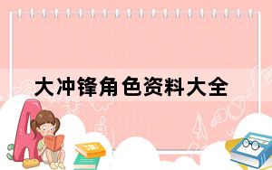 大冲锋角色资料大全_《大冲锋》大冲锋人物篇攻略