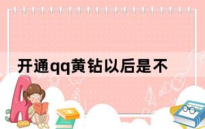 开通qq黄钻以后是不是上传照片_开通黄砖