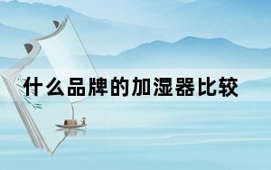 什么品牌的加湿器比较好用_什么品牌的加湿器好