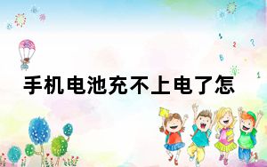 手机电池充不上电了怎么回事_手机电池充不上电
