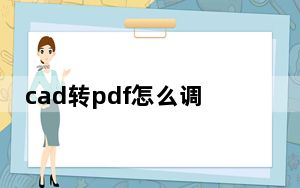 cad转pdf怎么调成黑白_cad转pdf