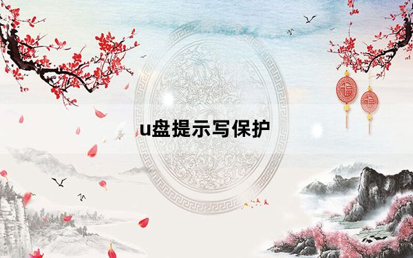 u盘提示写保护_u盘提示写保护