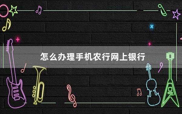 怎么办理手机农行网上银行_开通农行网上银行