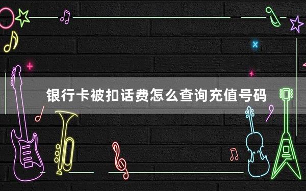银行卡被扣话费怎么查询充值号码_银行卡网上充值话费