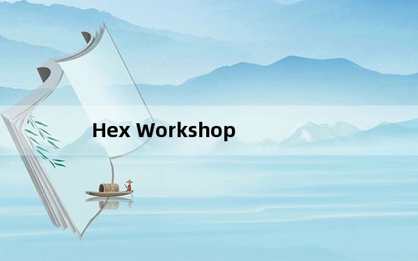 Hex Workshop_十六进制编辑器X64 V6.7.25284 汉化破解版_Hex Workshop_十六进制编辑