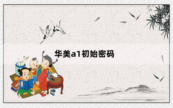 华美a1初始密码_华美a100