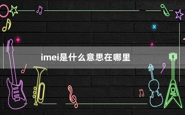 imei是什么意思在哪里_imei是什么