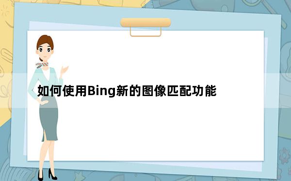 如何使用Bing新的图像匹配功能