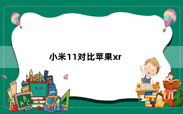 小米11对比苹果xr_苹果xr是苹果11吗