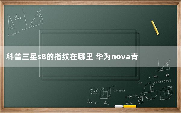 科普三星s8的指纹在哪里 华为nova青春版多少钱？