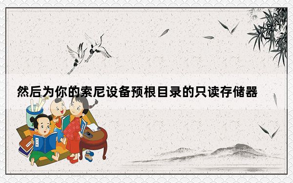 然后为你的索尼设备预根目录的只读存储器