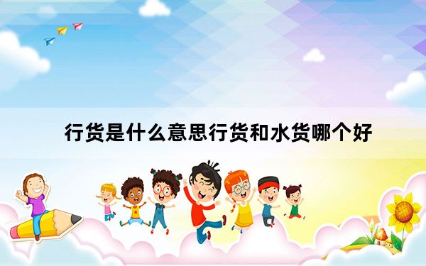 行货是什么意思行货和水货哪个好_行货是什么意思