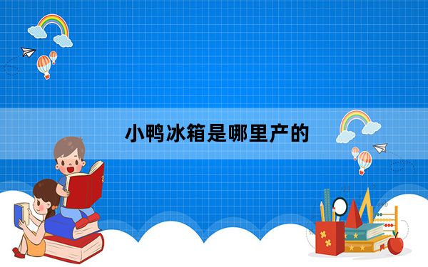 小鸭冰箱是哪里产的_小鸭冰箱