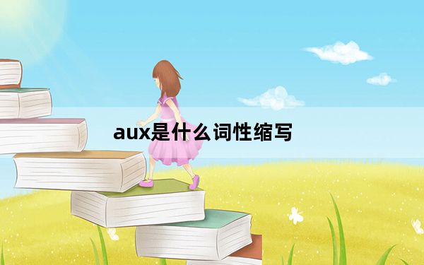 aux是什么词性缩写_aux是什么